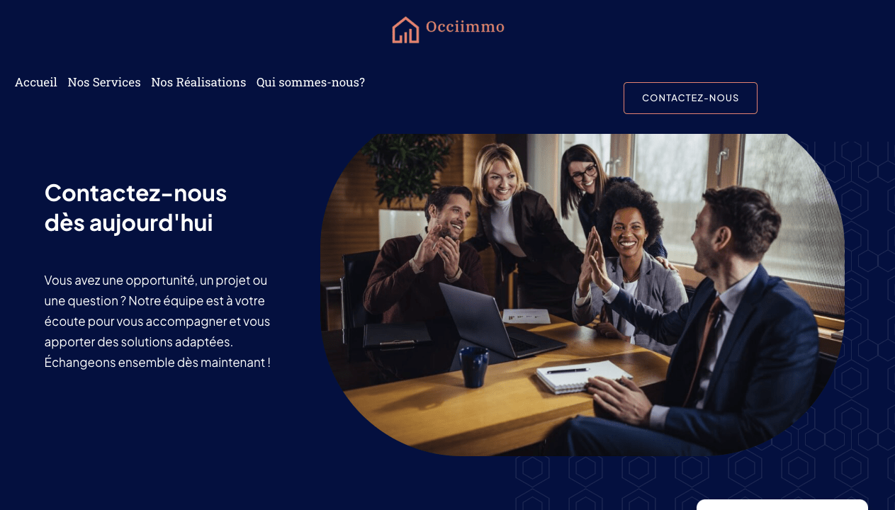 Realisation site internet pour marchand de biens