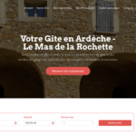Le mas de la rochette - site internet avec moteur de réservation